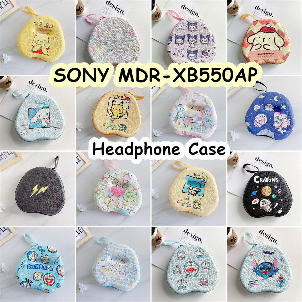 For SONY MDR-XB550AP Headphone Case Cartoon Creative Patterns Headset Earpads Storage Bag Casing Box