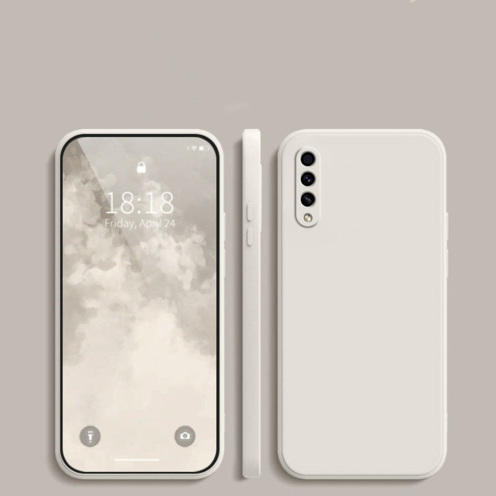 For Samsung Galaxy A50S Cover Drop and wear resistant Silicone Full Case Classic Simple Solid Color Phone Case Cover