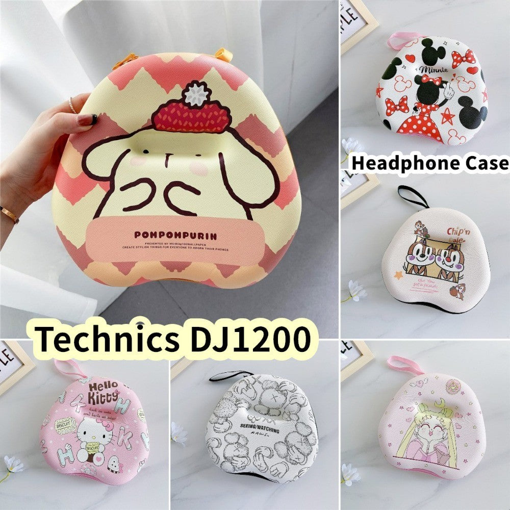 For Technics DJ1200 Headphone Case Cartoon Creative Patterns Headset Earpads Storage Bag Casing Box