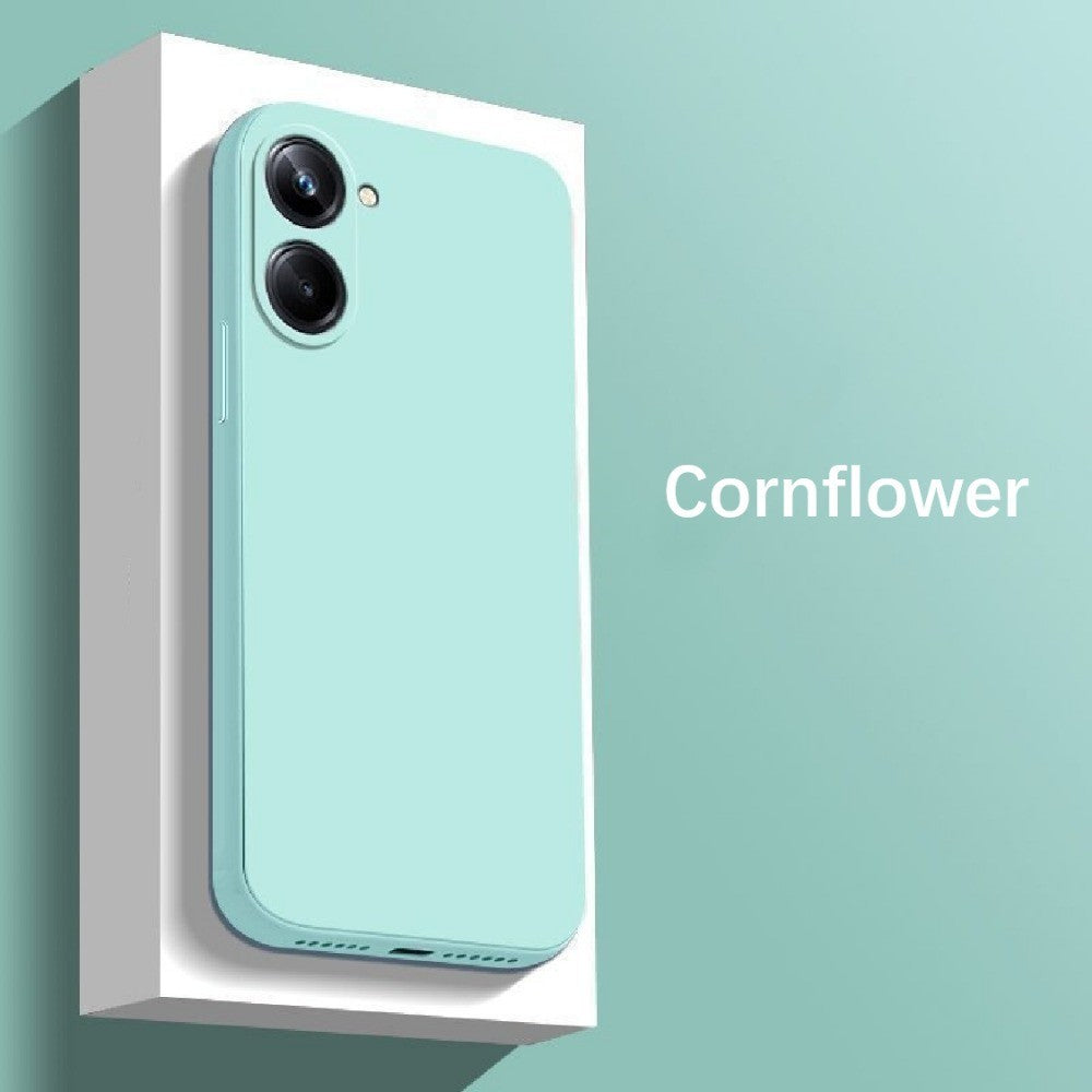 For Realme 10 Pro Plus Cover Drop and wear resistant Silicone Full Case Classic Simple Solid Color Phone Case Cover