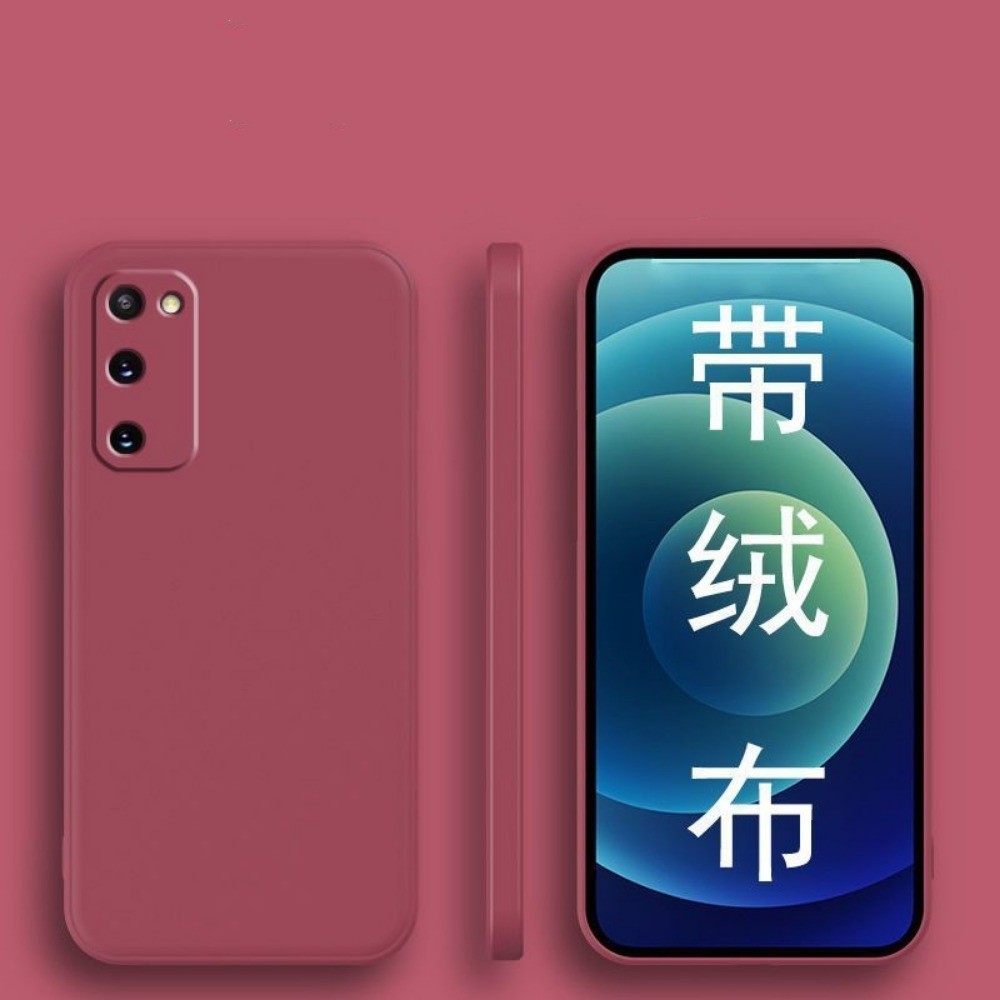 For Samsung Galaxy S11 Plus Cover Drop and wear resistant Silicone Full Case Classic Simple Solid Color Phone Case Cover