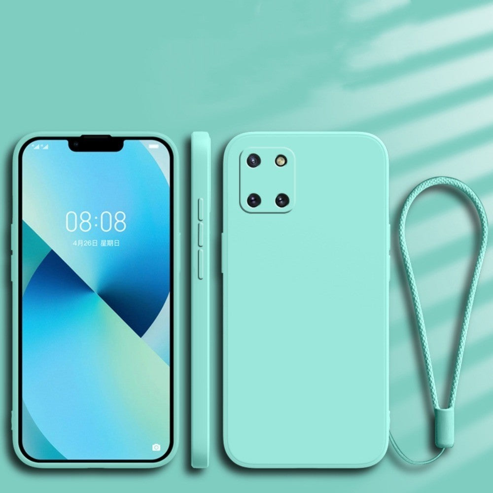 For Samsung Galaxy A81 Cover Drop and wear resistant Silicone Full Case Classic Simple Solid Color Phone Case Cover