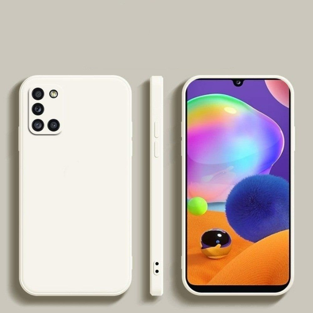 For Samsung Galaxy A31 Cover Drop and wear resistant Silicone Full Case Classic Simple Solid Color Phone Case Cover