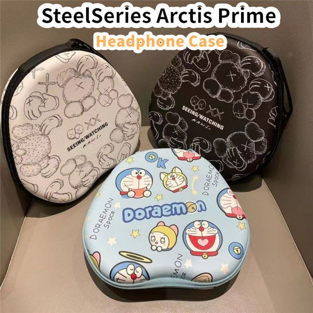 For SteelSeries Arctis Prime Headphone Case Cartoon Creative Patterns Headset Earpads Storage Bag Casing Box