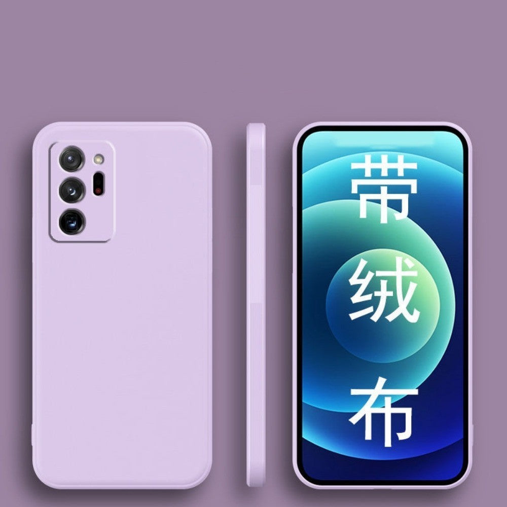 For Samsung Galaxy Note 20 Ultra Cover Drop and wear resistant Silicone Full Case Classic Simple Solid Color Phone Case Cover