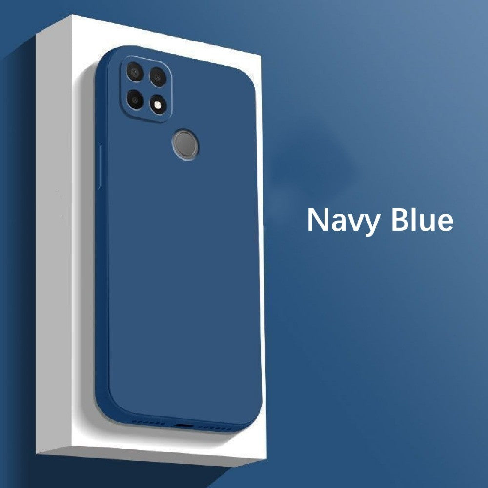 For Realme C21 Cover Drop and wear resistant Silicone Full Case Classic Simple Solid Color Phone Case Cover