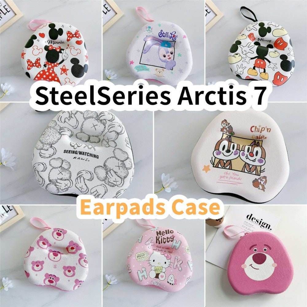 For SteelSeries Arctis 7 Headphone Case Cartoon Creative Patterns Headset Earpads Storage Bag Casing Box