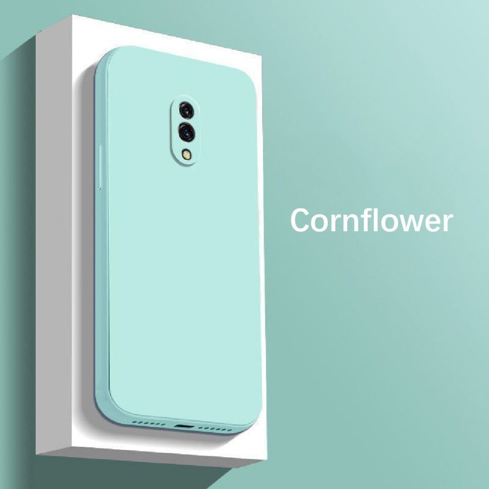For Realme X Cover Drop and wear resistant Silicone Full Case Classic Simple Solid Color Phone Case Cover