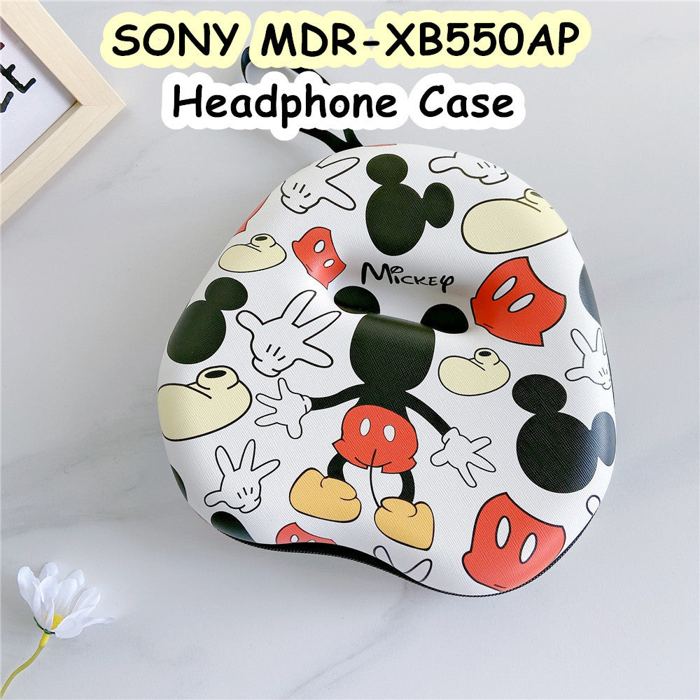 For SONY MDR-XB550AP Headphone Case Cartoon Creative Patterns Headset Earpads Storage Bag Casing Box