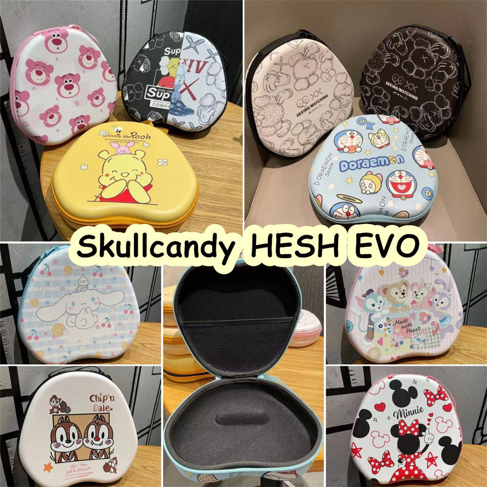 For Skullcandy HESH EVO Headphone Case Cartoon Creative Patterns Headset Earpads Storage Bag Casing Box