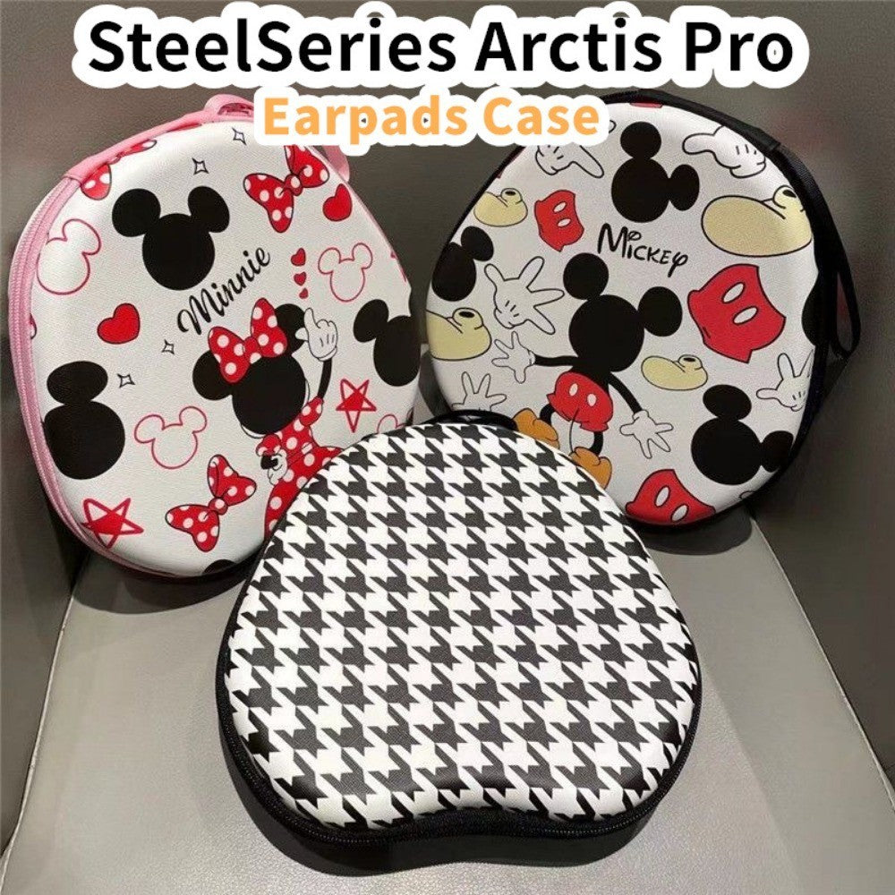 For SteelSeries Arctis Pro Headphone Case Cartoon Creative Patterns Headset Earpads Storage Bag Casing Box