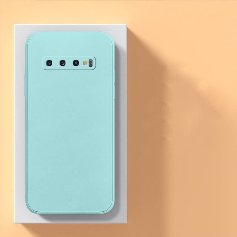 For Samsung Galaxy S10 Plus Cover Drop and wear resistant Silicone Full Case Classic Simple Solid Color Phone Case Cover