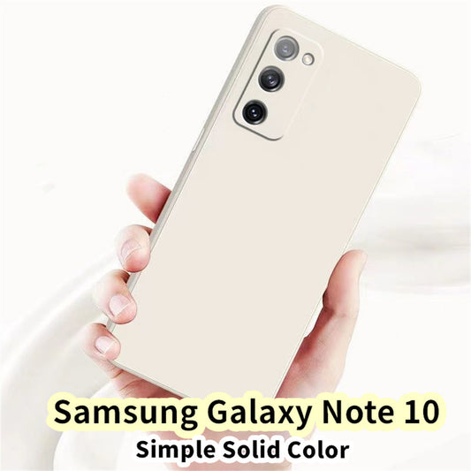 For Samsung Galaxy Note 10 Cover Drop and wear resistant Silicone Full Case Classic Simple Solid Color Phone Case Cover