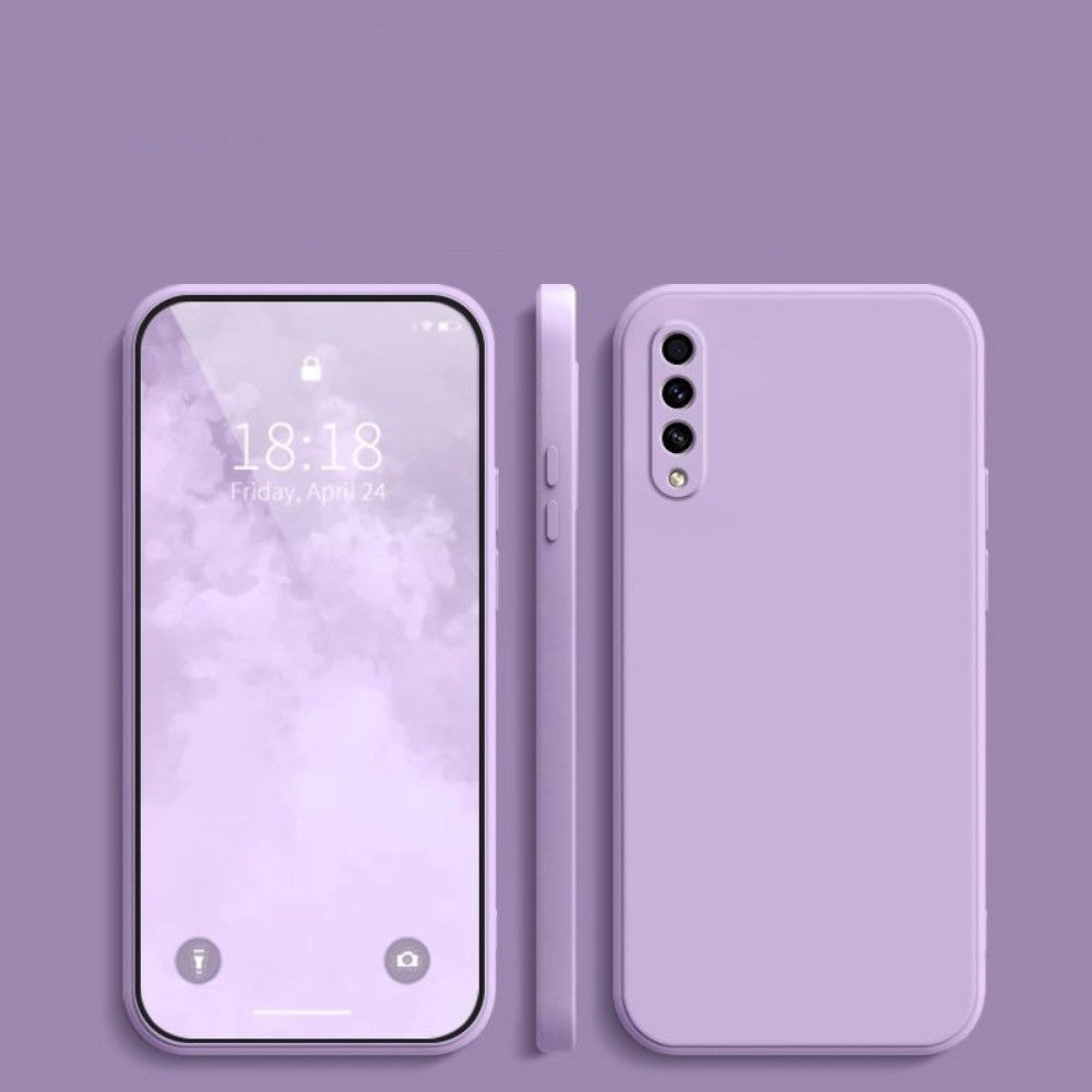 For Samsung Galaxy A50S Cover Drop and wear resistant Silicone Full Case Classic Simple Solid Color Phone Case Cover