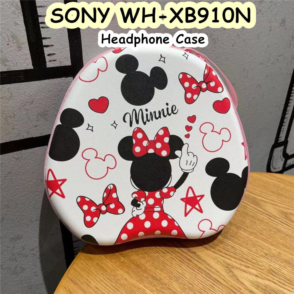 For SONY WH-XB910N Headphone Case Cartoon Creative Patterns Headset Earpads Storage Bag Casing Box