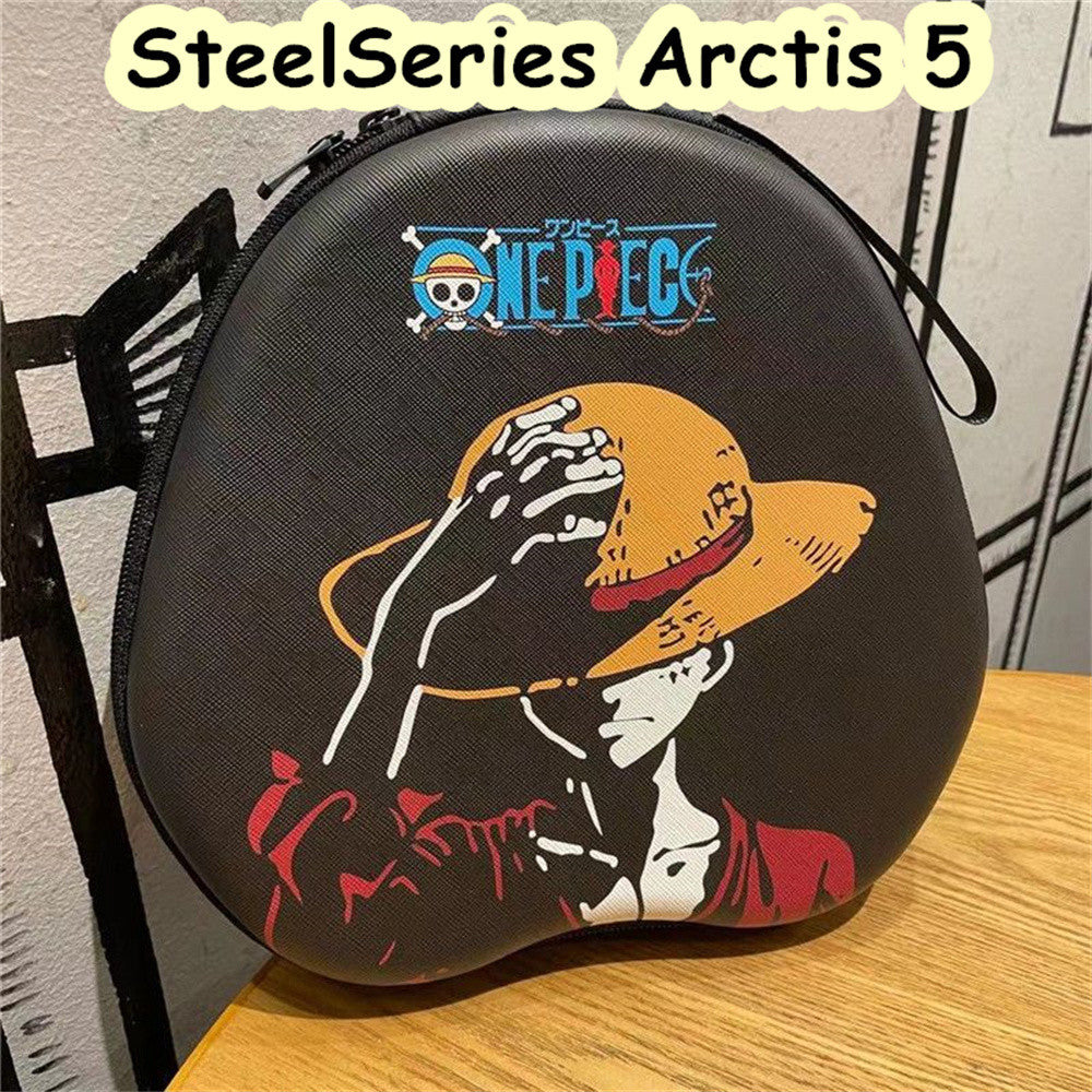 For SteelSeries Arctis 5 Headphone Case Cartoon Creative Patterns Headset Earpads Storage Bag Casing Box