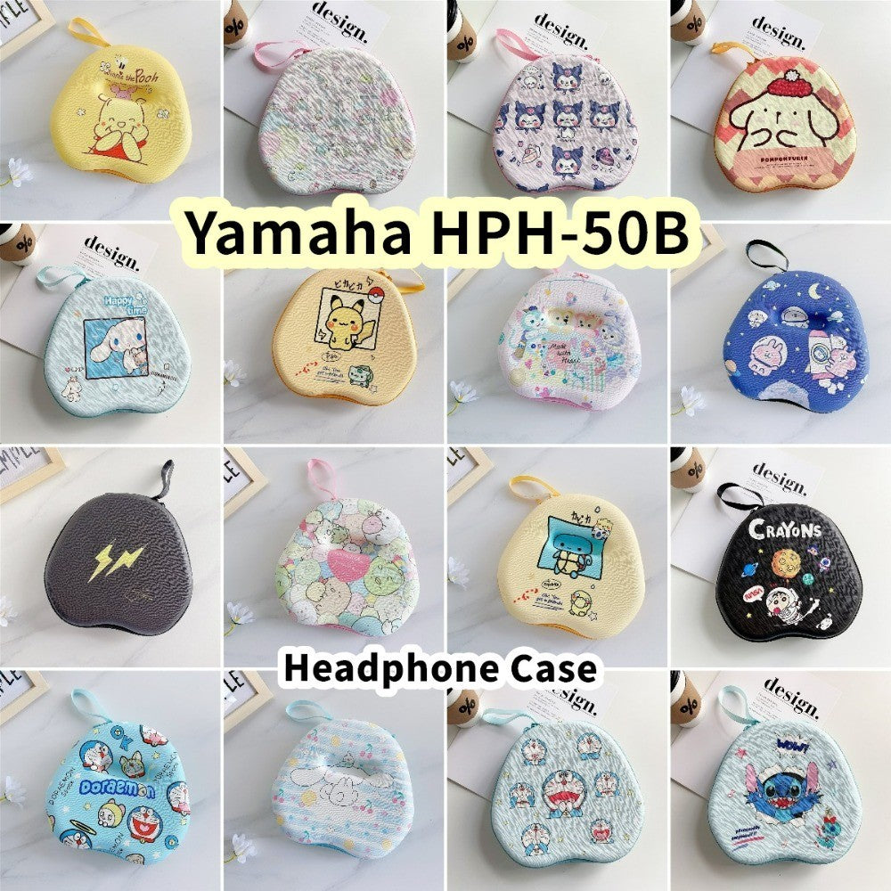 For Yamaha HPH-50B Headphone Case Cartoon Creative Patterns Headset Earpads Storage Bag Casing Box