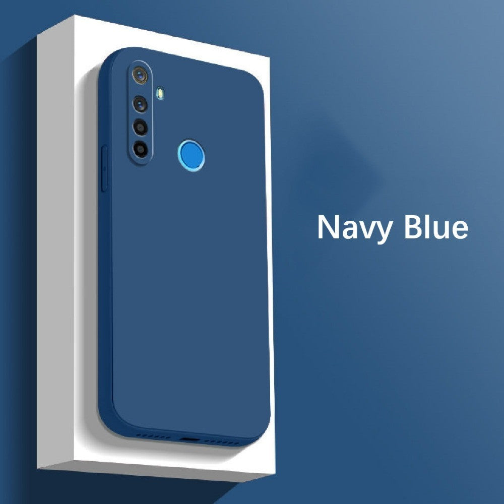 For Realme 5 Pro Cover Drop and wear resistant Silicone Full Case Classic Simple Solid Color Phone Case Cover