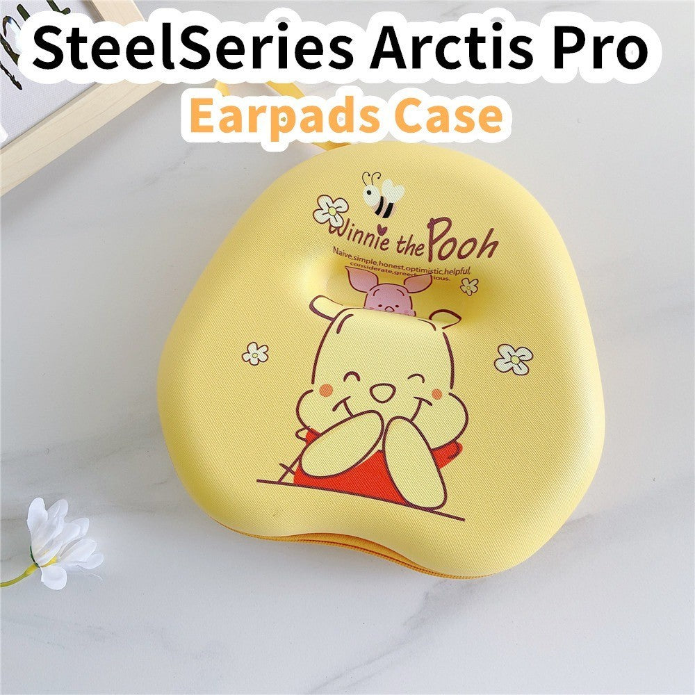 For SteelSeries Arctis Pro Headphone Case Cartoon Creative Patterns Headset Earpads Storage Bag Casing Box