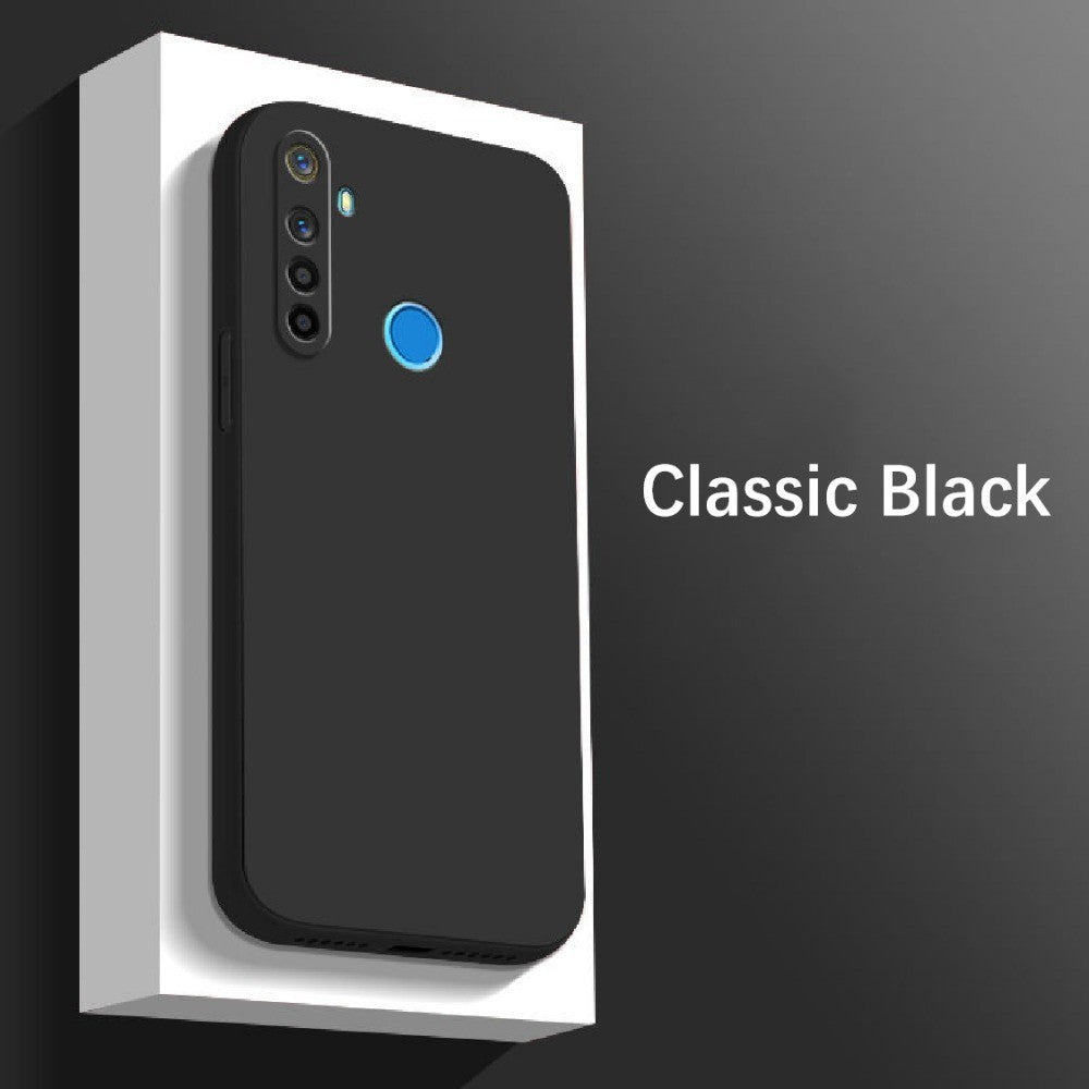 For Realme Q Cover Drop and wear resistant Silicone Full Case Classic Simple Solid Color Phone Case Cover