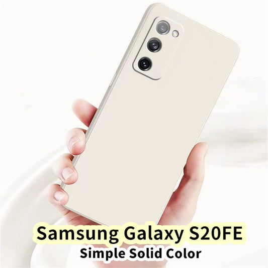 For Samsung Galaxy S20FE Cover Drop and wear resistant Silicone Full Case Classic Simple Solid Color Phone Case Cover