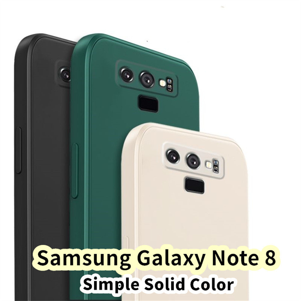 For Samsung Galaxy Note 8 Cover Drop and wear resistant Silicone Full Case Classic Simple Solid Color Phone Case Cover