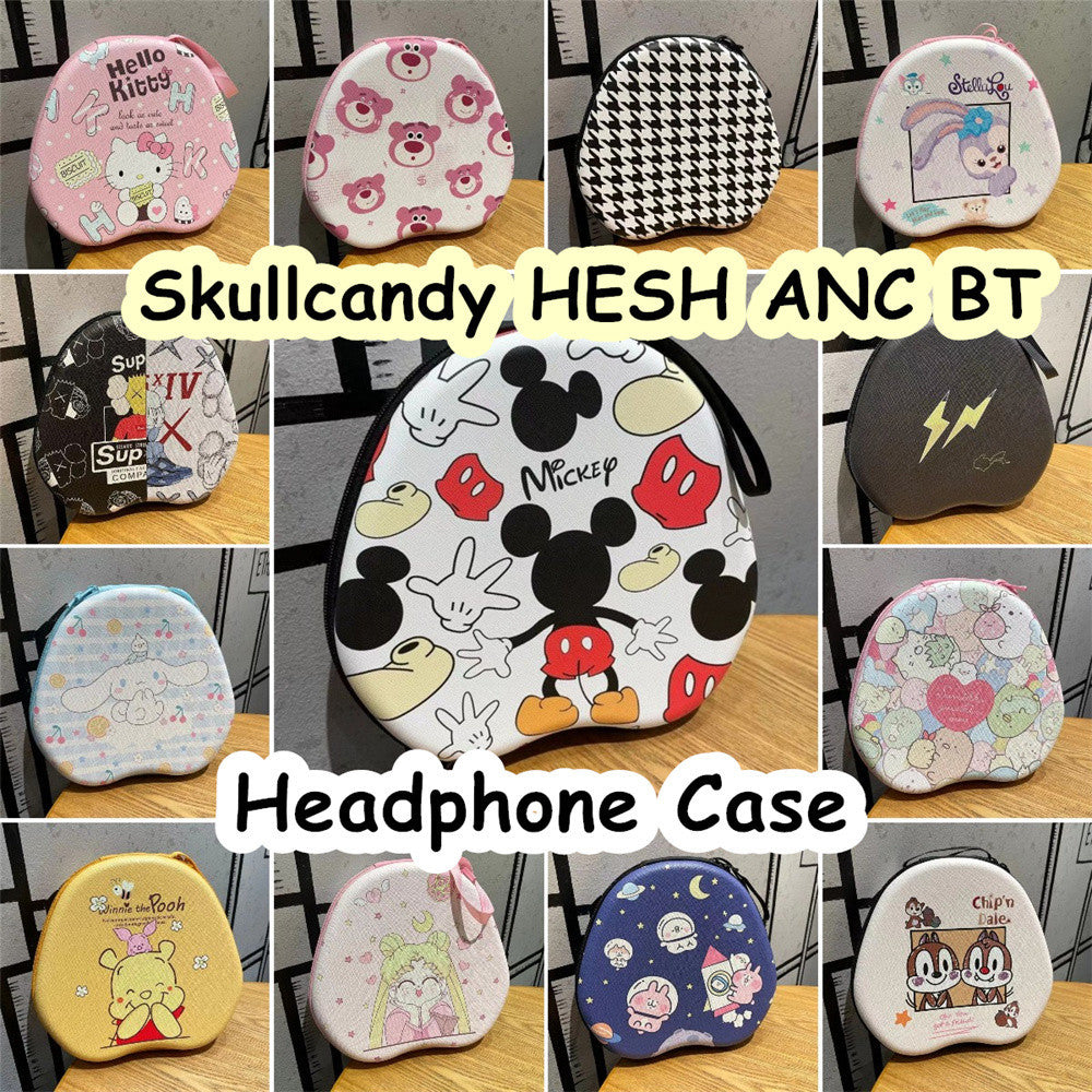 For Skullcandy HESH ANC BT Headphone Case Cartoon Creative Patterns Headset Earpads Storage Bag Casing Box