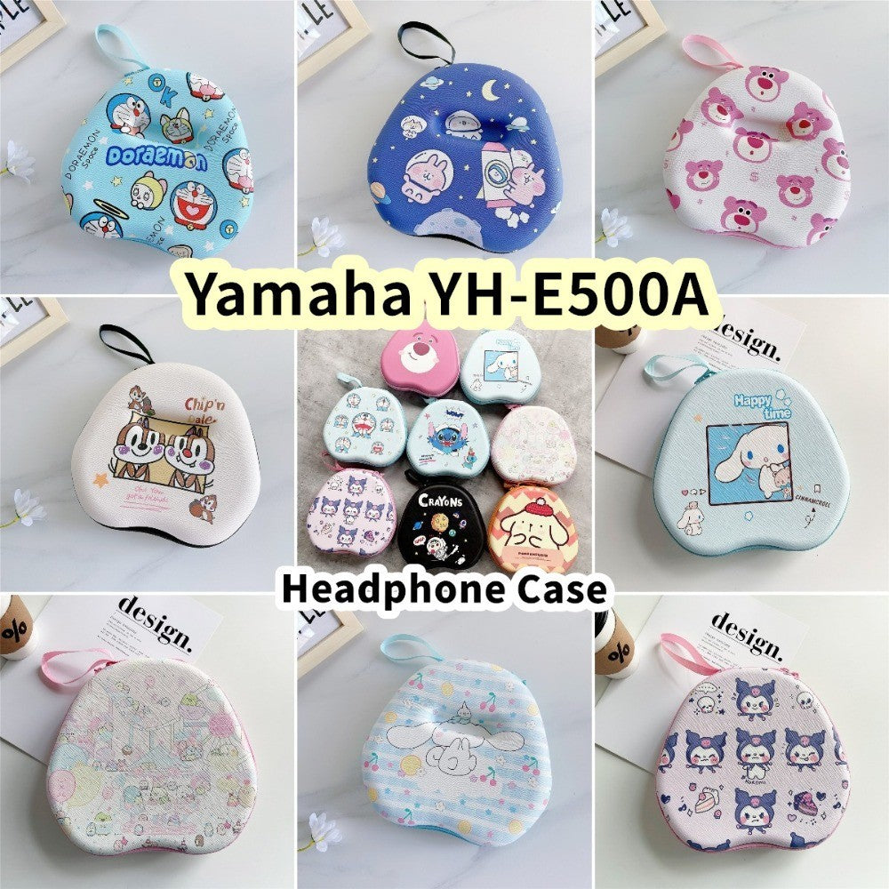 For Yamaha YH-E500A Headphone Case Cartoon Creative Patterns Headset Earpads Storage Bag Casing Box