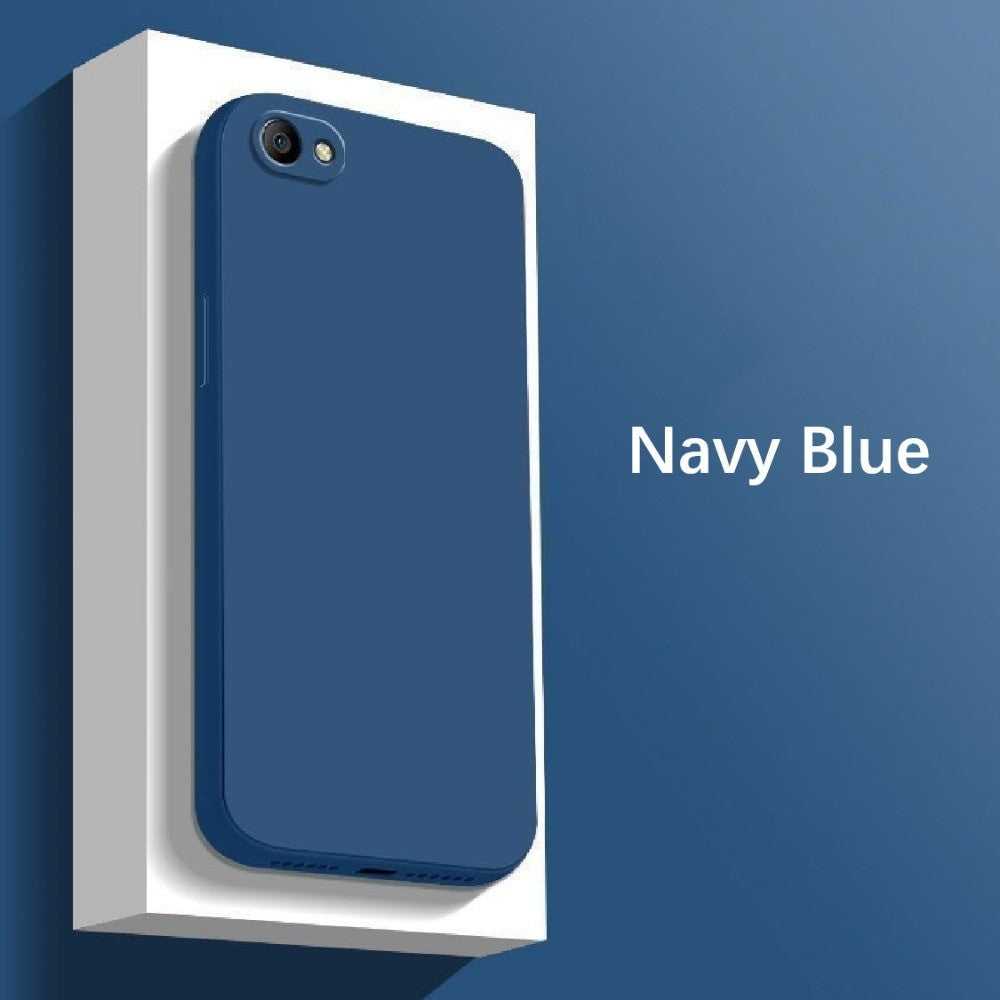 For Realme C2 Cover Drop and wear resistant Silicone Full Case Classic Simple Solid Color Phone Case Cover