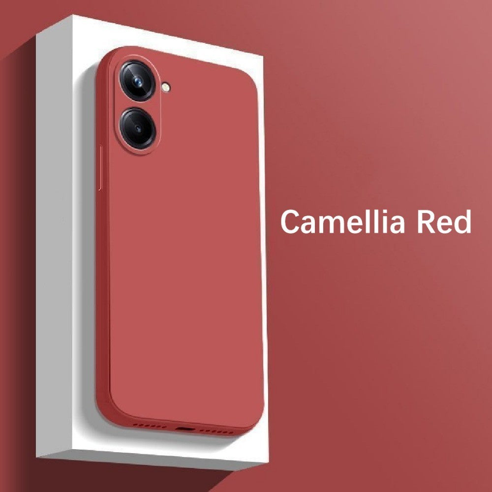 For Realme 10 Pro Plus Cover Drop and wear resistant Silicone Full Case Classic Simple Solid Color Phone Case Cover