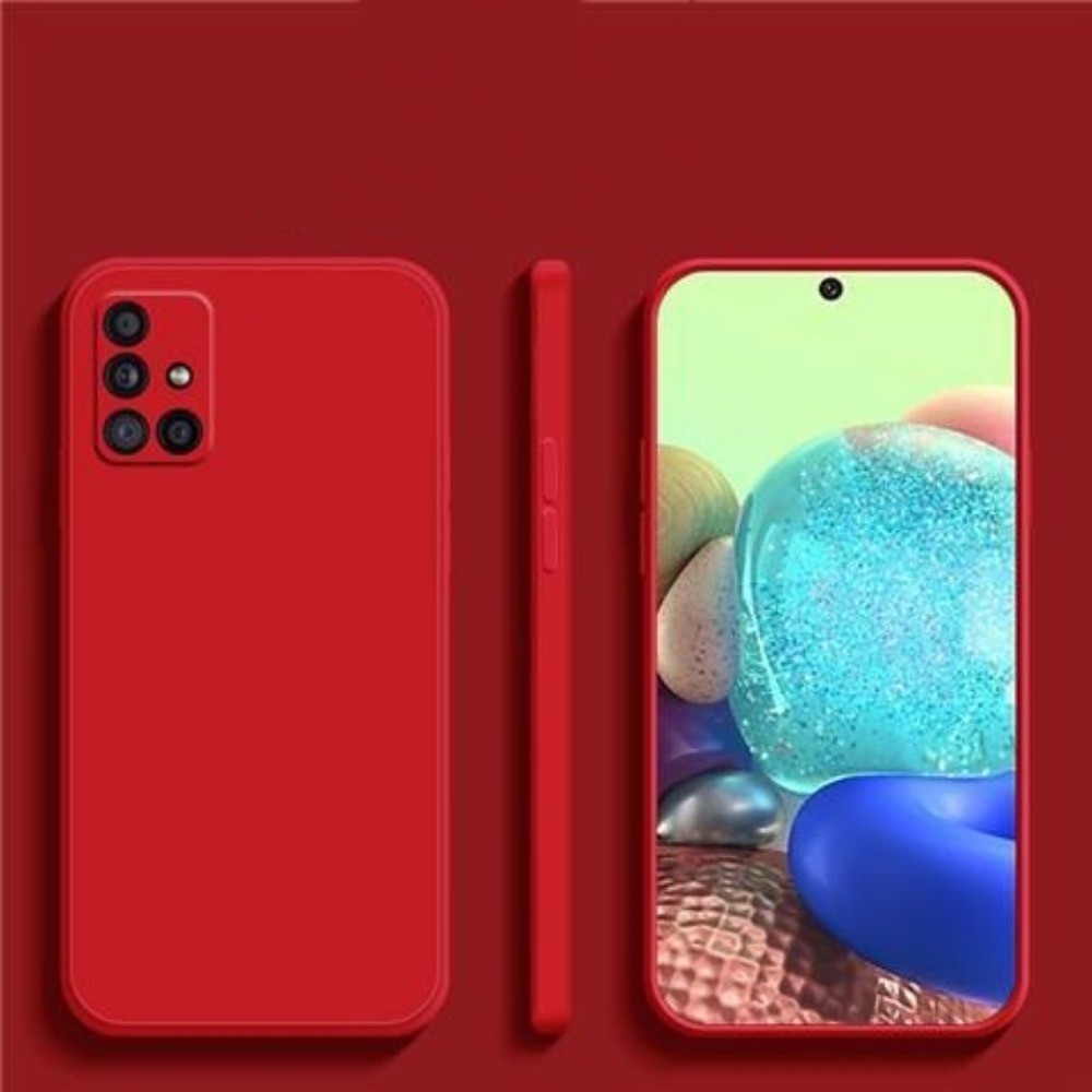 For Samsung Galaxy M40S Cover Drop and wear resistant Silicone Full Case Classic Simple Solid Color Phone Case Cover