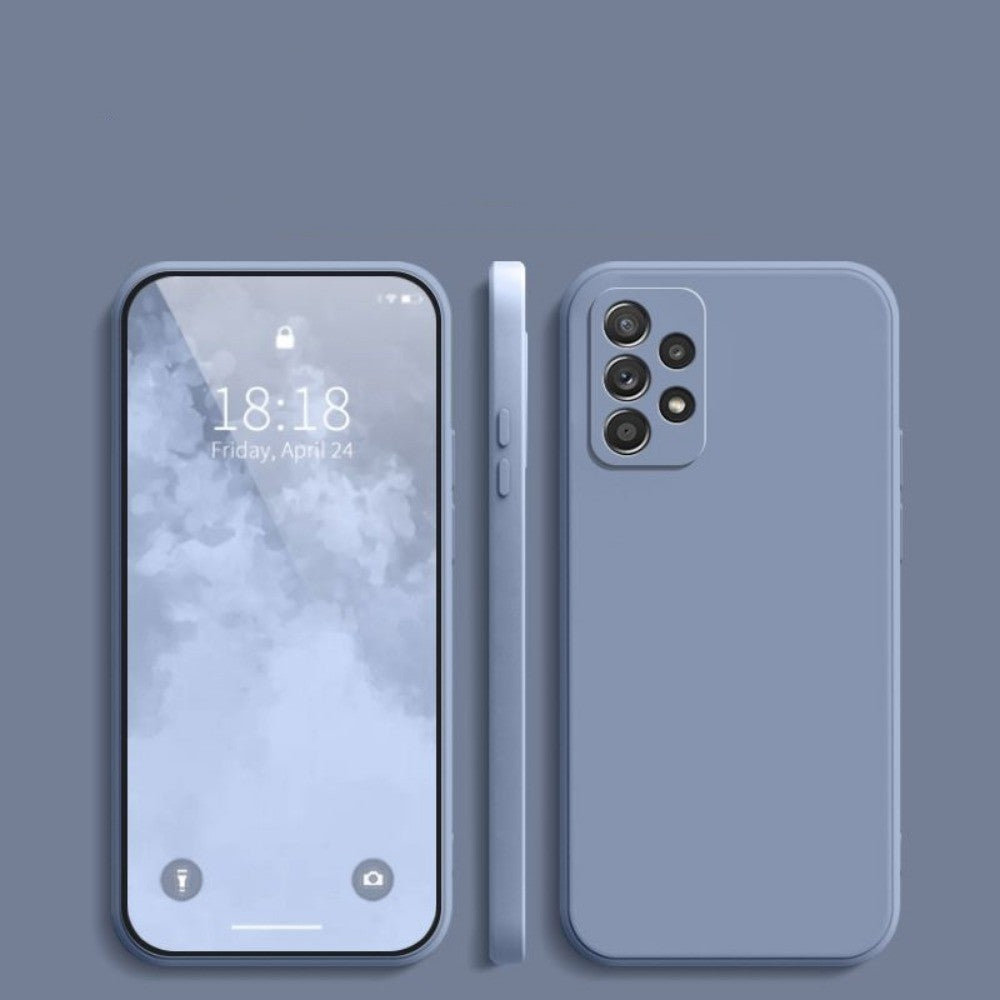 For Samsung Galaxy A52 Cover Drop and wear resistant Silicone Full Case Classic Simple Solid Color Phone Case Cover
