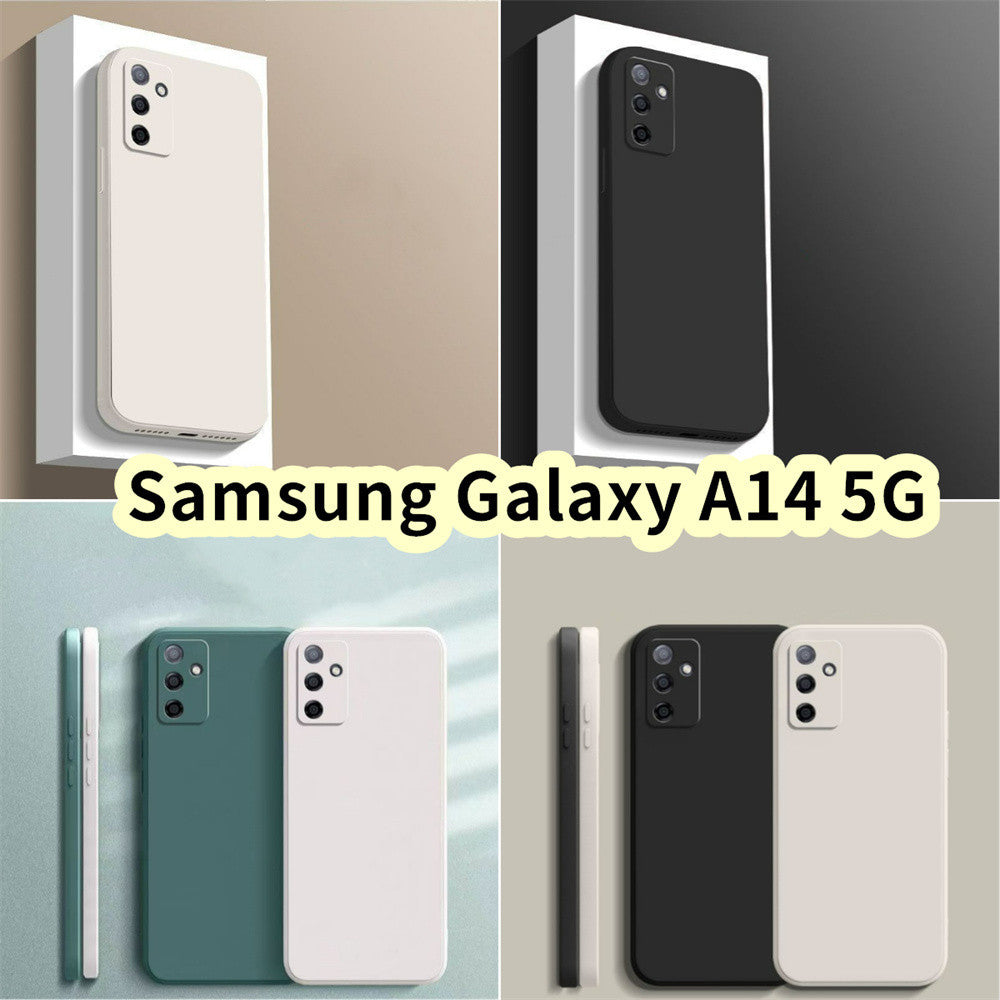 For Samsung Galaxy A14 5G Cover Drop and wear resistant Silicone Full Case Classic Simple Solid Color Phone Case Cover
