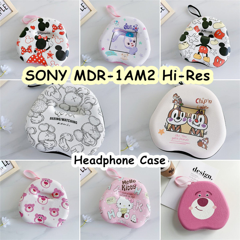 For SONY MDR-1AM2 Hi-Res Headphone Case Cartoon Creative Patterns Headset Earpads Storage Bag Casing Box