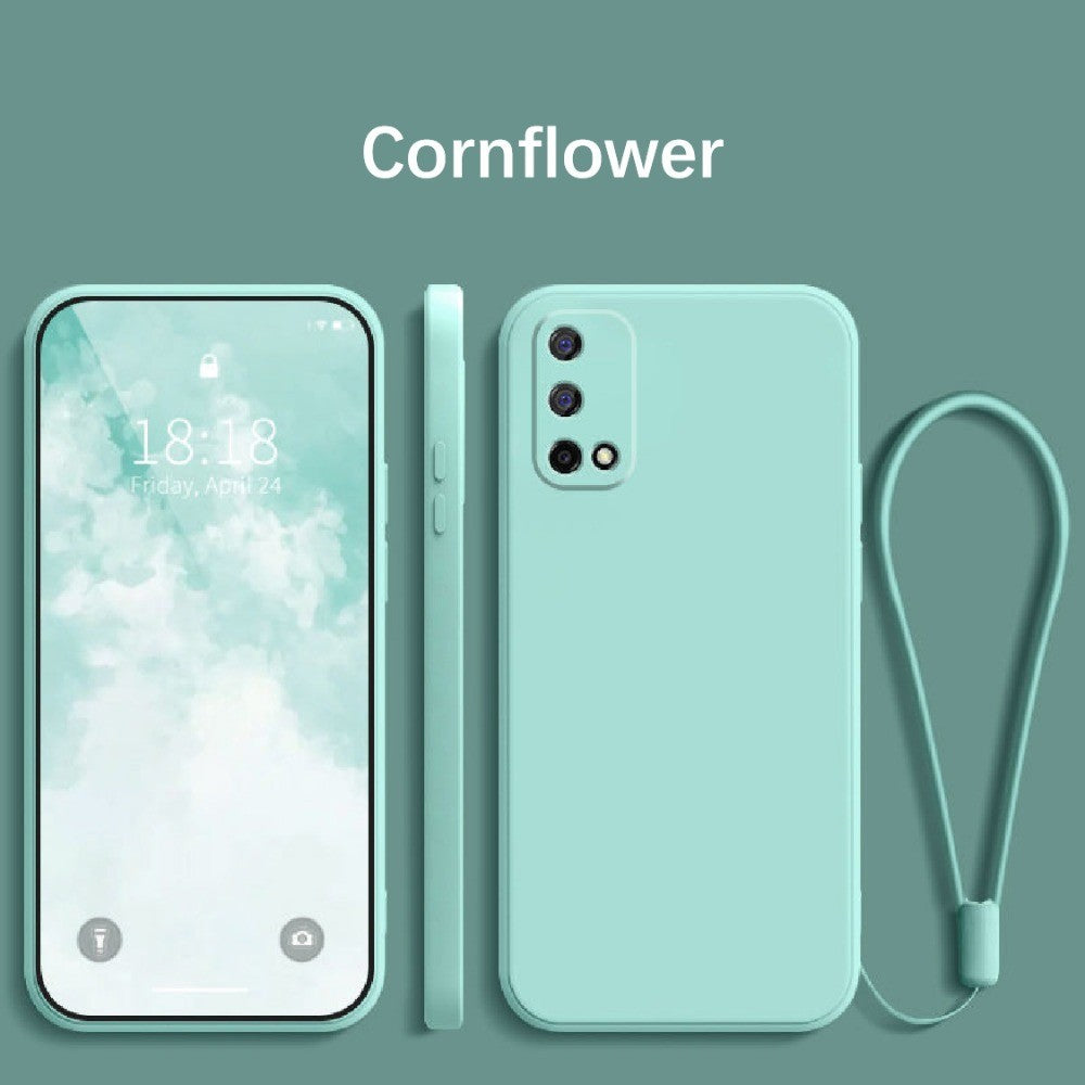 For Realme V5 Cover Drop and wear resistant Silicone Full Case Classic Simple Solid Color Phone Case Cover