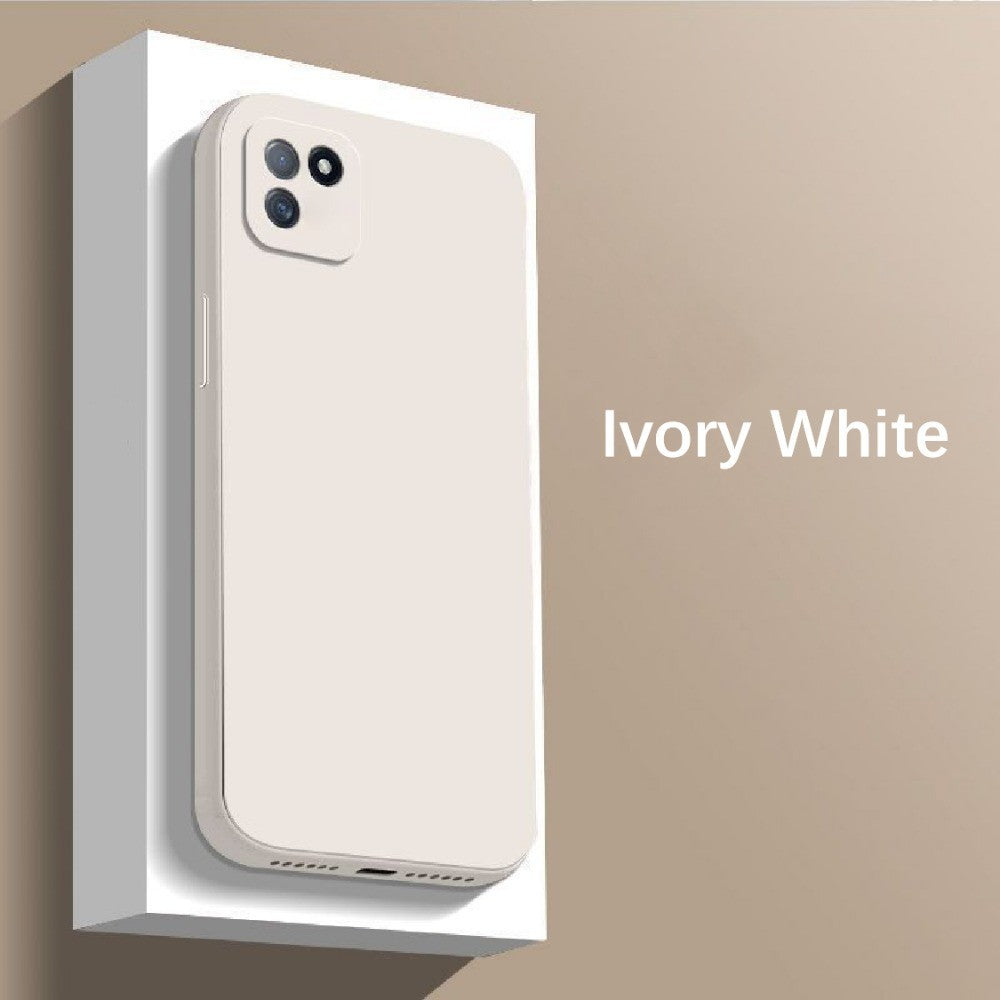 For Realme C11 Cover Drop and wear resistant Silicone Full Case Classic Simple Solid Color Phone Case Cover