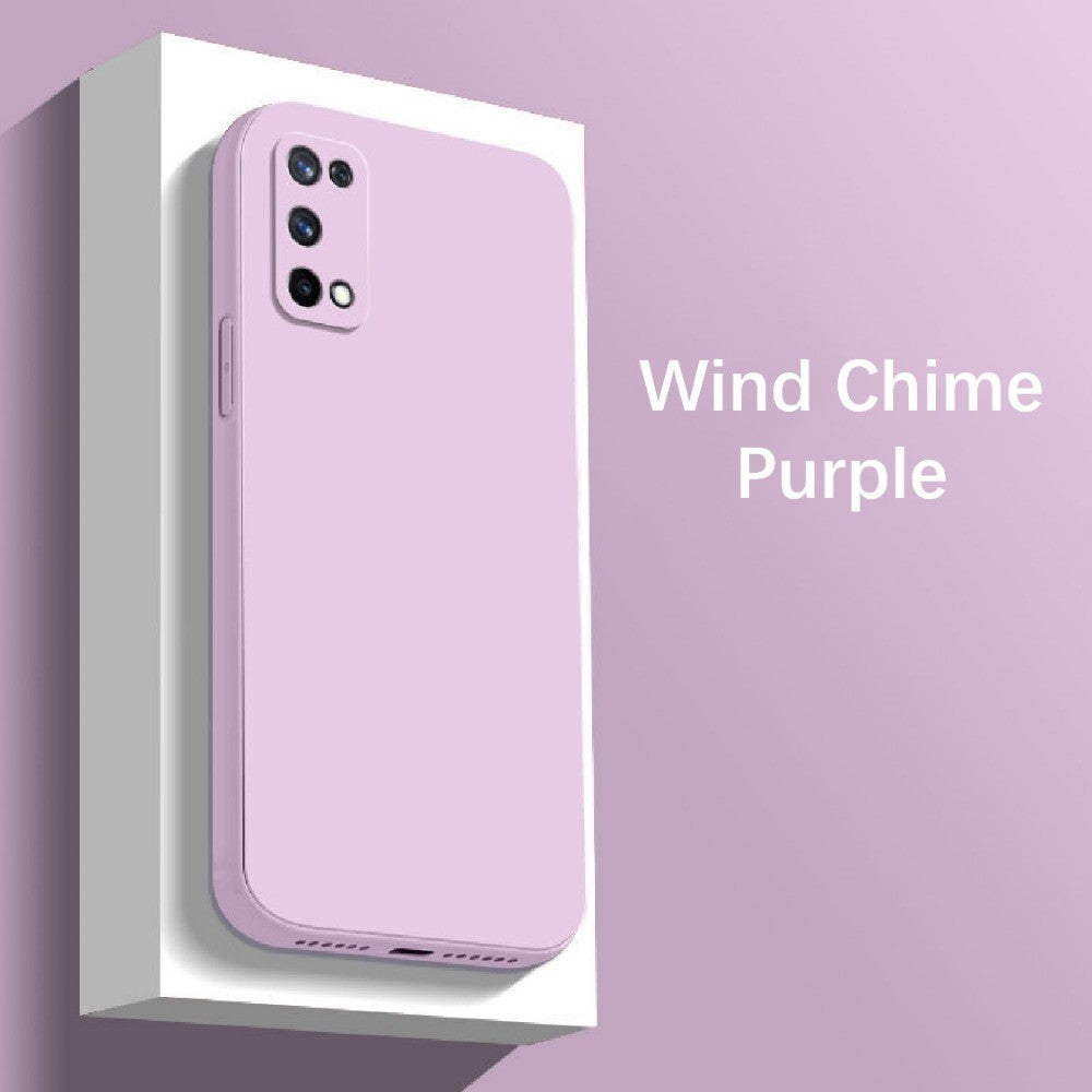 For Realme C17 Cover Drop and wear resistant Silicone Full Case Classic Simple Solid Color Phone Case Cover