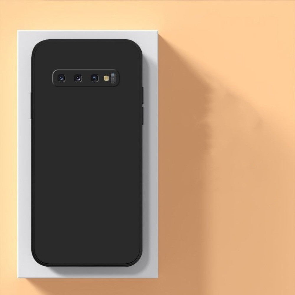 For Samsung Galaxy S10 Cover Drop and wear resistant Silicone Full Case Classic Simple Solid Color Phone Case Cover