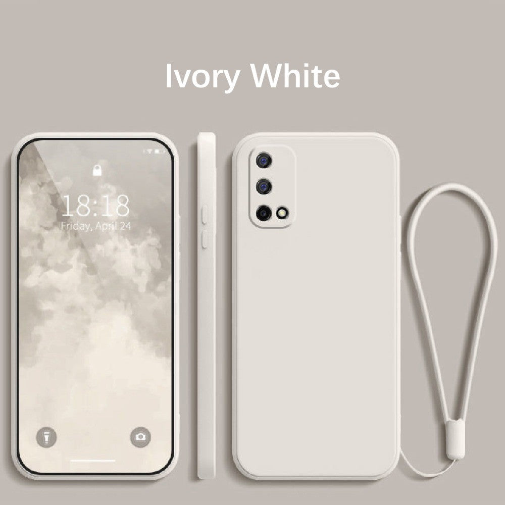 For Realme V5 Cover Drop and wear resistant Silicone Full Case Classic Simple Solid Color Phone Case Cover