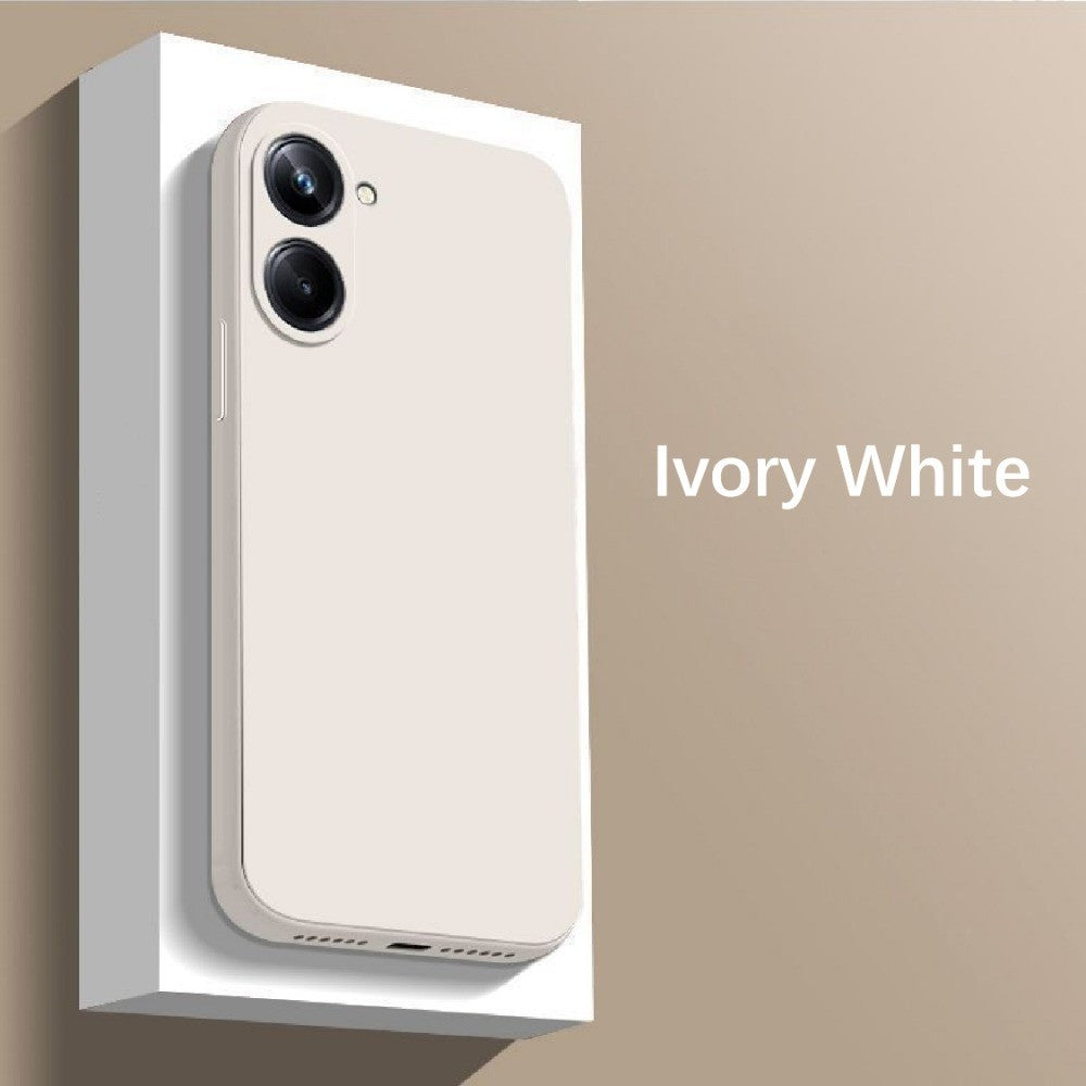 For Realme 10 Pro Plus Cover Drop and wear resistant Silicone Full Case Classic Simple Solid Color Phone Case Cover