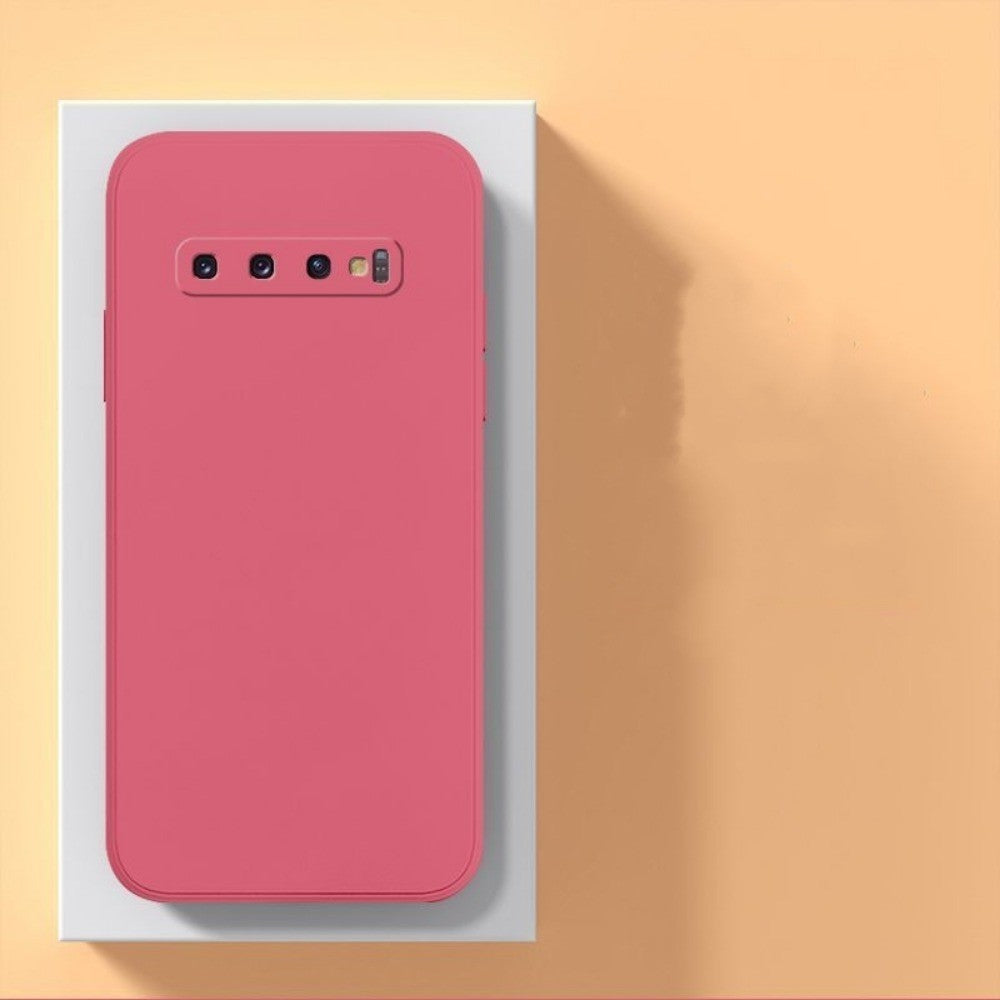 For Samsung Galaxy S10 Plus Cover Drop and wear resistant Silicone Full Case Classic Simple Solid Color Phone Case Cover