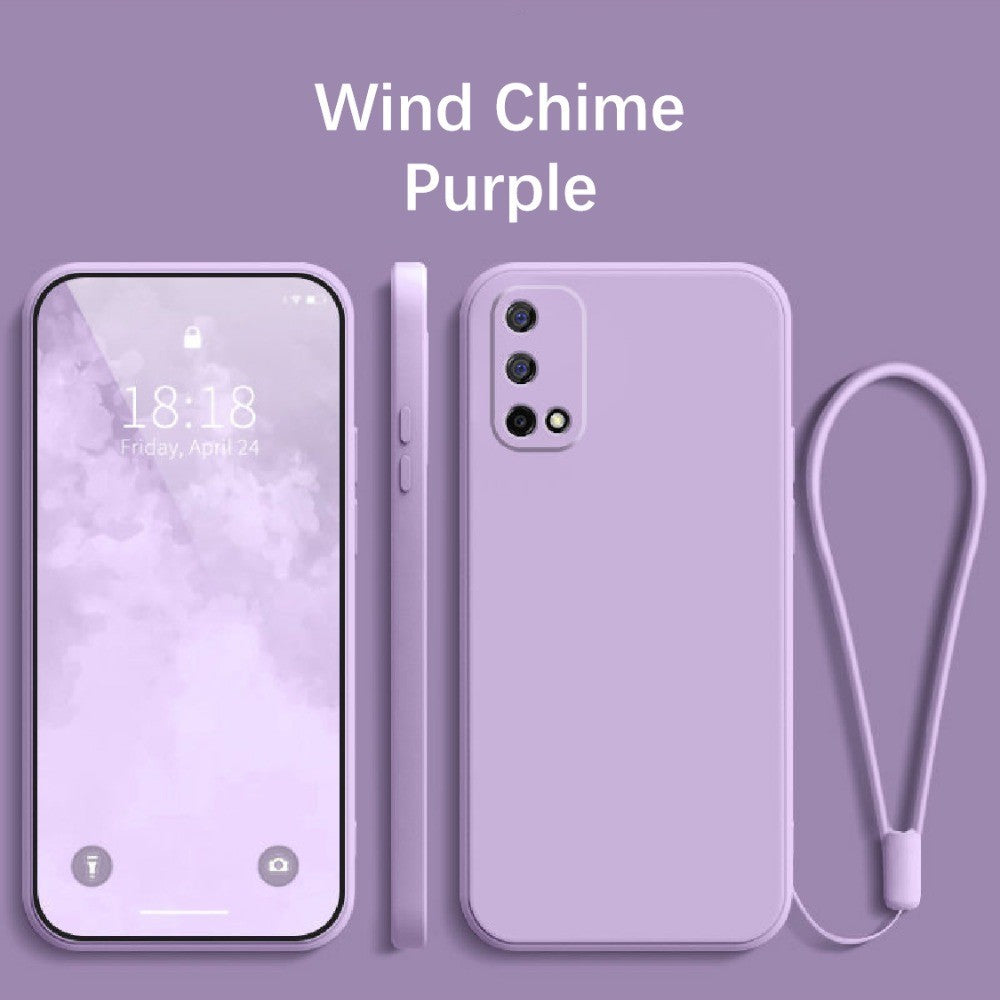 For Realme V5 Cover Drop and wear resistant Silicone Full Case Classic Simple Solid Color Phone Case Cover