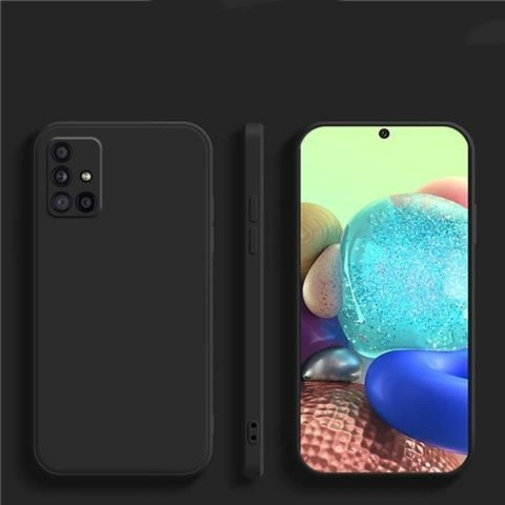 For Samsung Galaxy A51 Cover Drop and wear resistant Silicone Full Case Classic Simple Solid Color Phone Case Cover