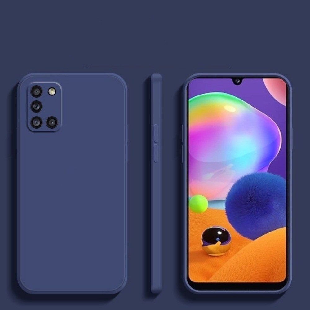 For Samsung Galaxy A31 Cover Drop and wear resistant Silicone Full Case Classic Simple Solid Color Phone Case Cover