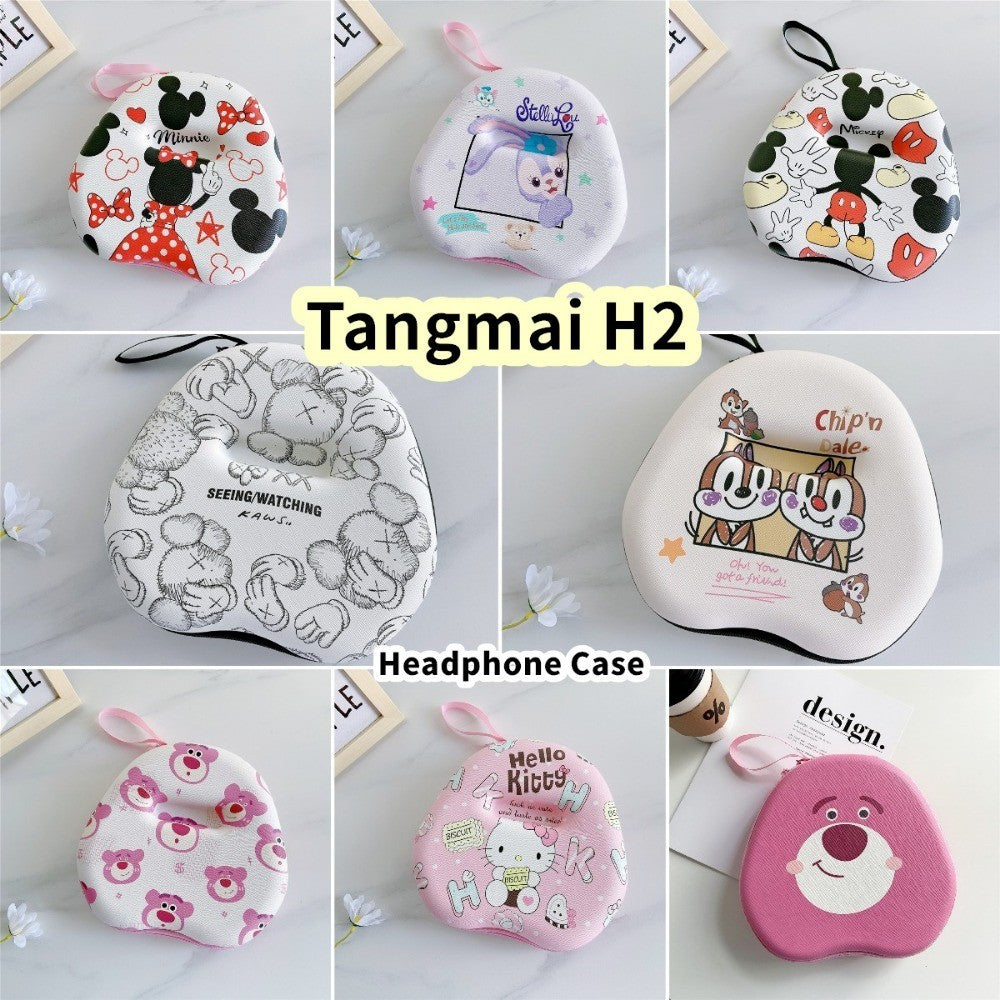 For Tangmai H2 Headphone Case Cartoon Creative Patterns Headset Earpads Storage Bag Casing Box
