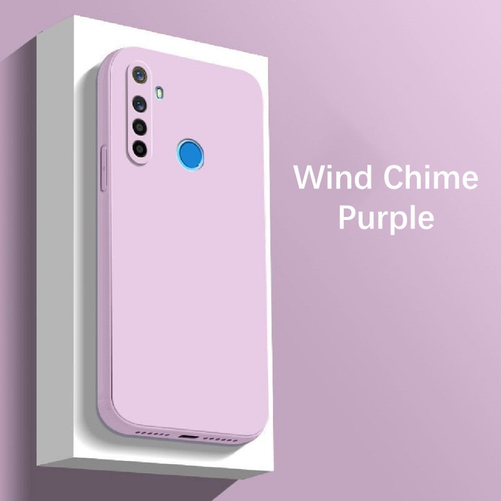 For Realme 5i Cover Drop and wear resistant Silicone Full Case Classic Simple Solid Color Phone Case Cover