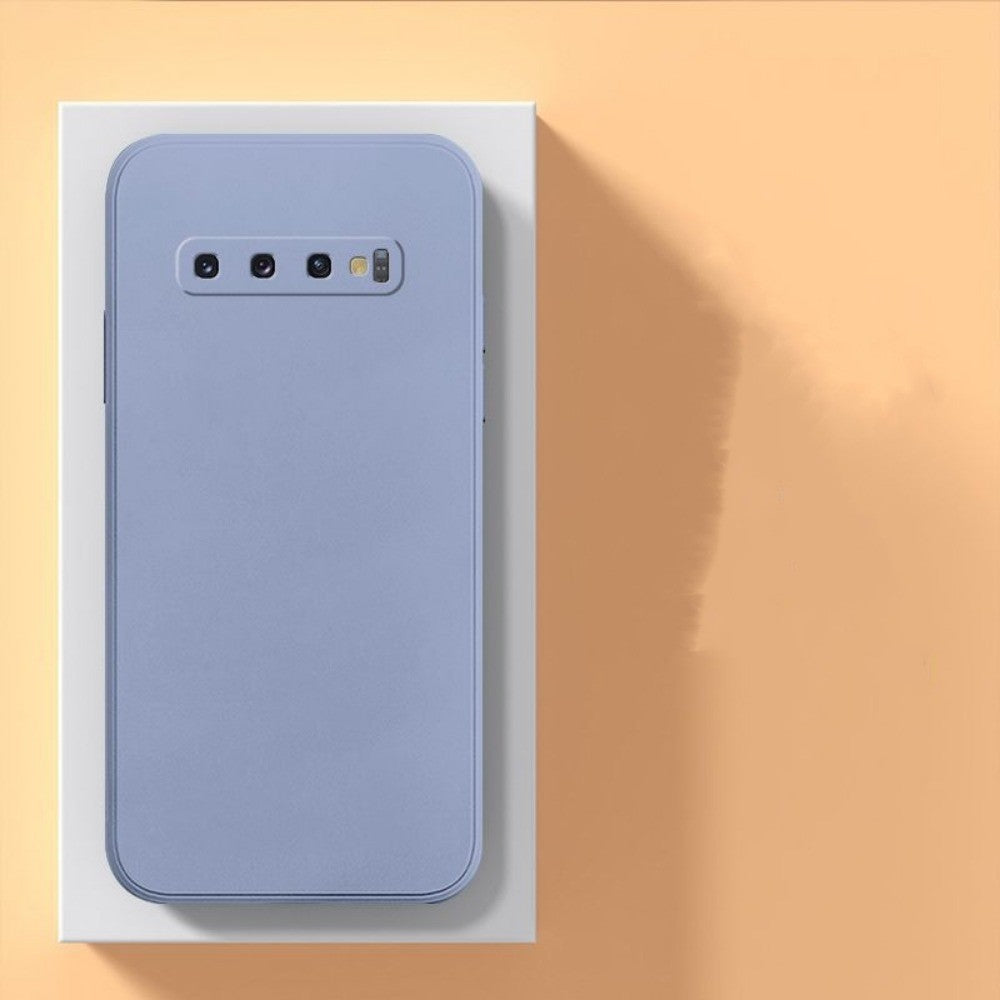 For Samsung Galaxy S10 Plus Cover Drop and wear resistant Silicone Full Case Classic Simple Solid Color Phone Case Cover