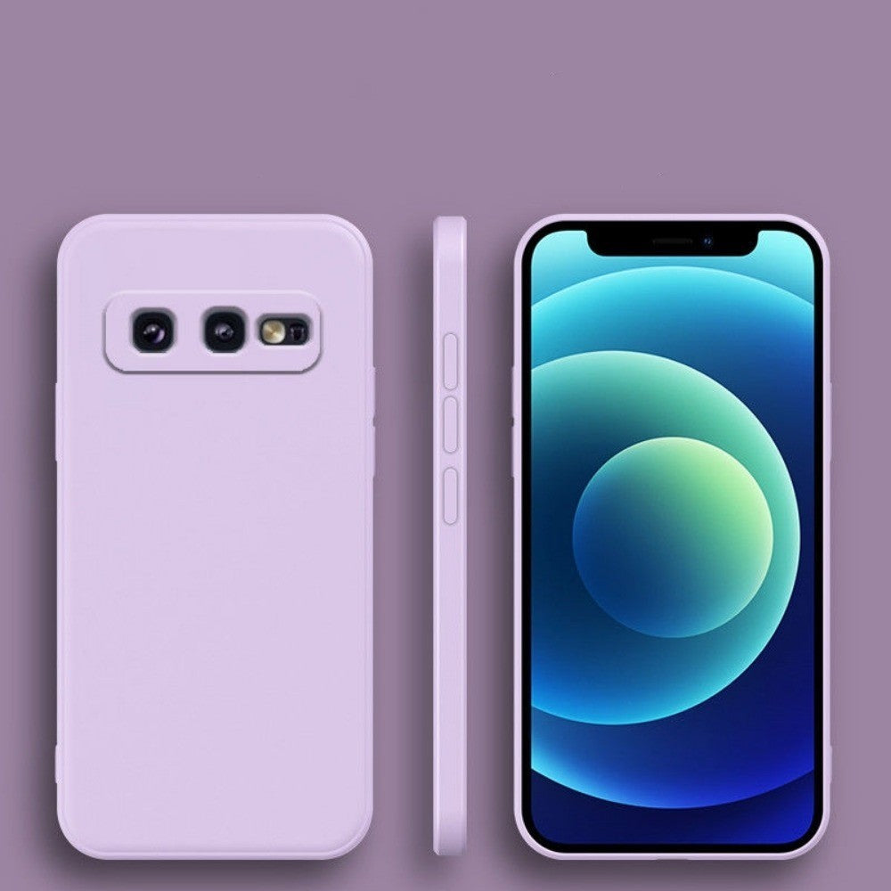 For Samsung Galaxy S10E Cover Drop and wear resistant Silicone Full Case Classic Simple Solid Color Phone Case Cover