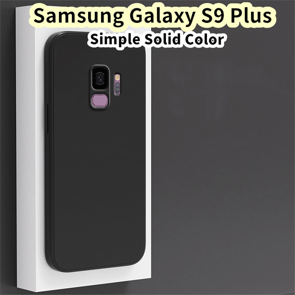 For Samsung Galaxy S9 Plus Cover Drop and wear resistant Silicone Full Case Classic Simple Solid Color Phone Case Cover