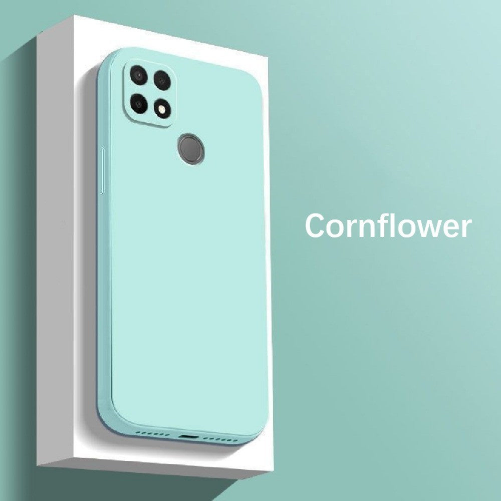 For Realme C21 Cover Drop and wear resistant Silicone Full Case Classic Simple Solid Color Phone Case Cover